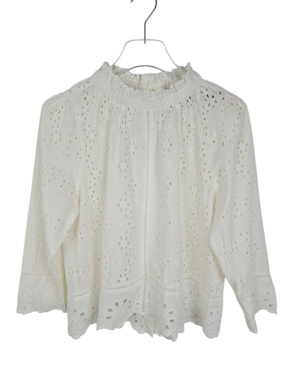 Jennifer & Grace White Eyelet Blouse NWT
